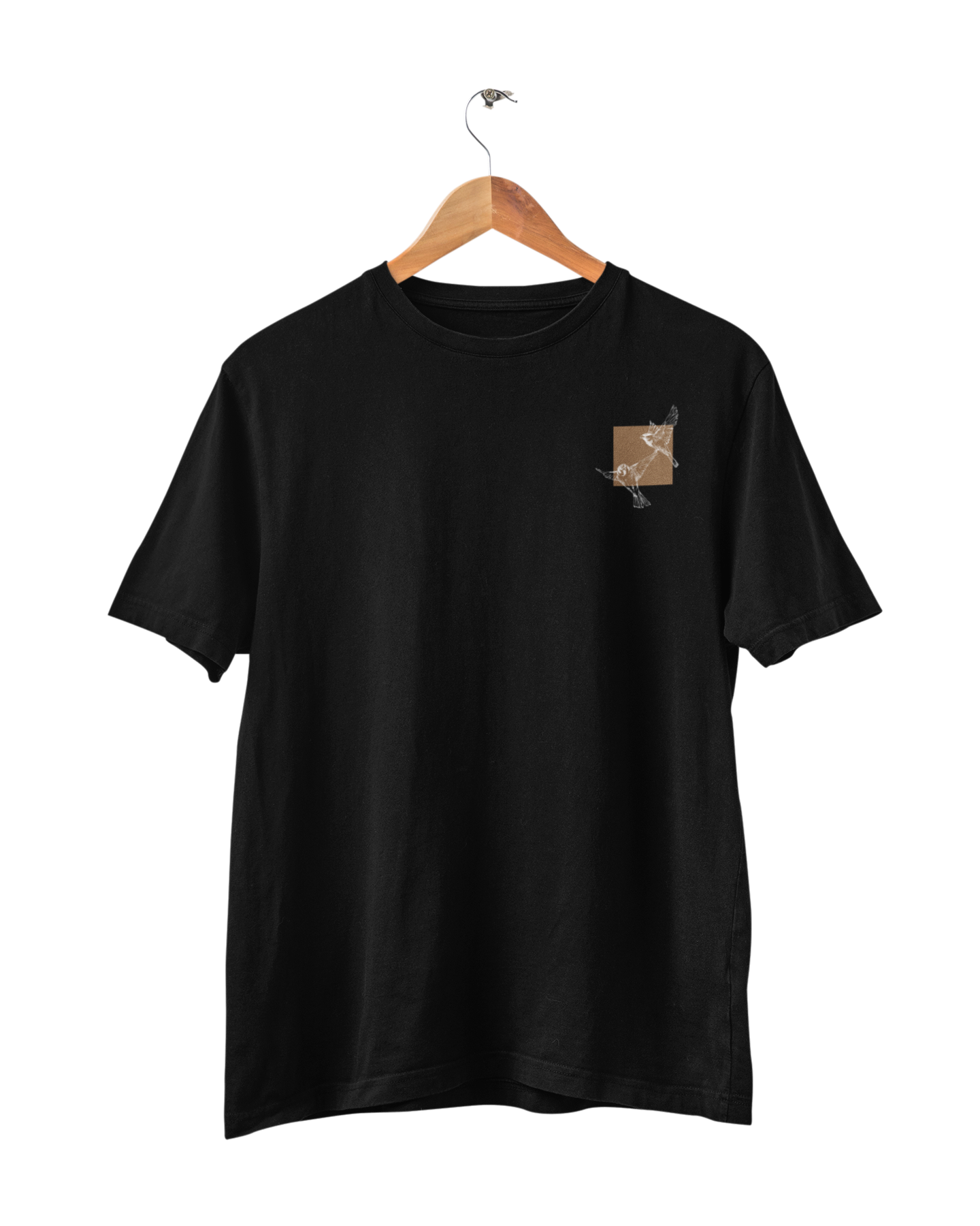 Sparrows V3, Camiseta, Preto