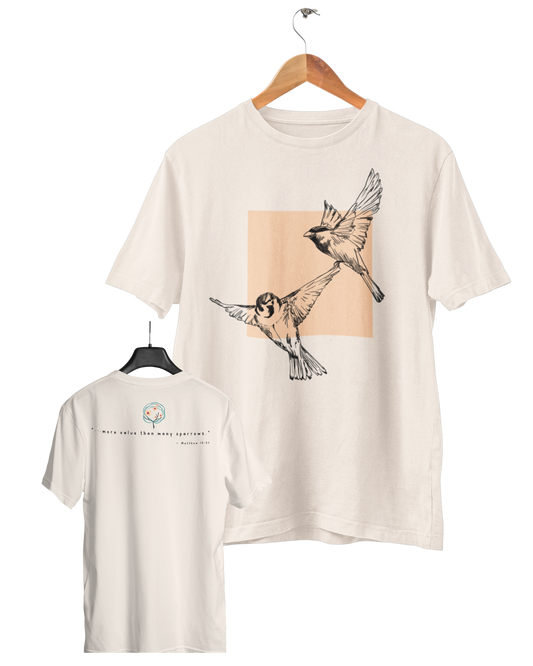 Sparrows, Camiseta, Branco Pérola