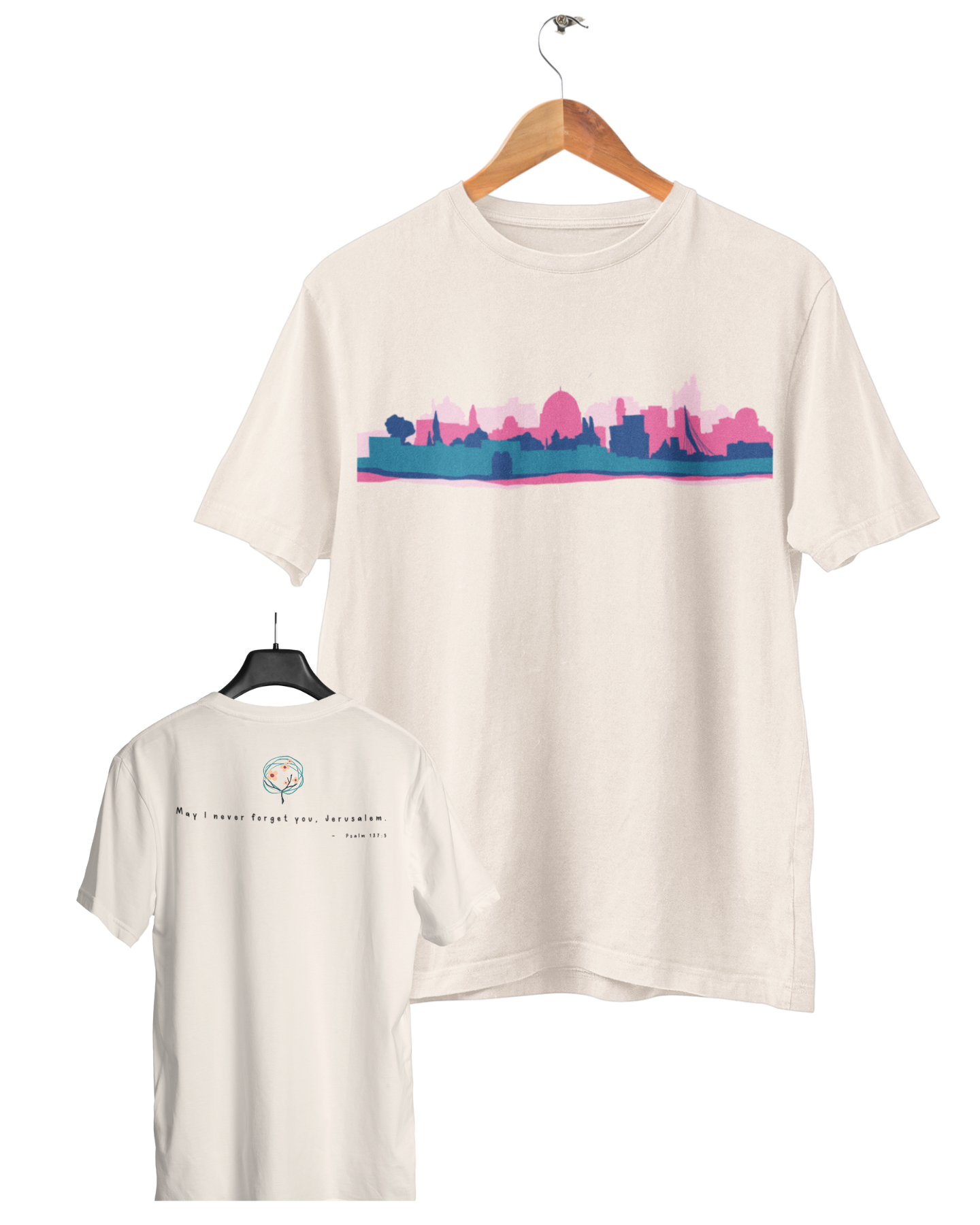 Jerusalem Horizonte, Camiseta, Branco Pérola