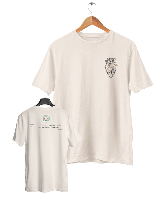 Open Heart V3, Camiseta, Branco Pérola