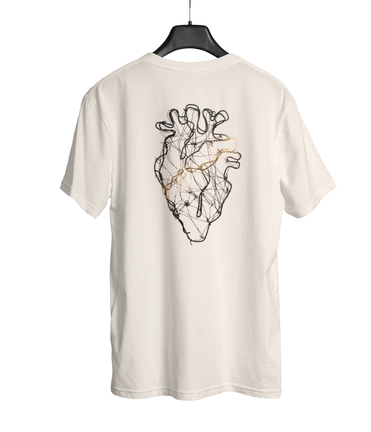 Open Heart V2, Camiseta, Branco Pérola