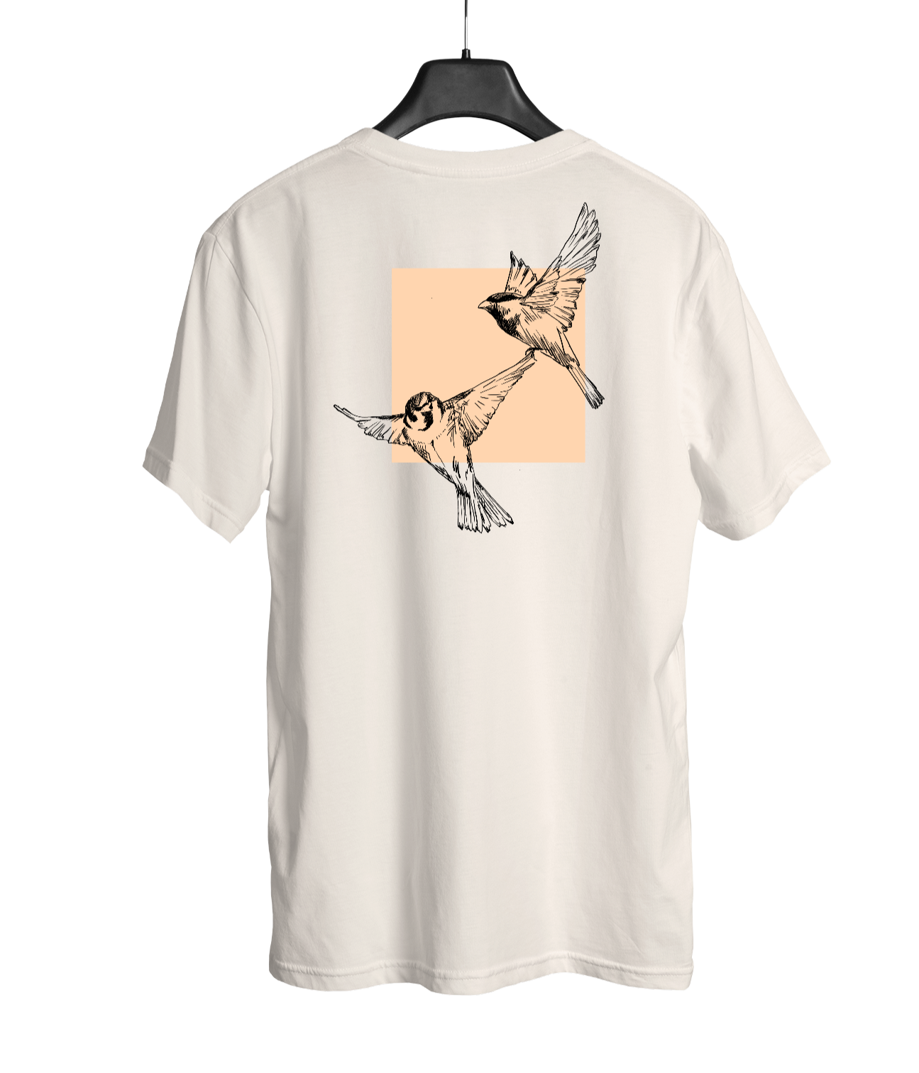 Sparrows V2, Camiseta, Branco Pérola