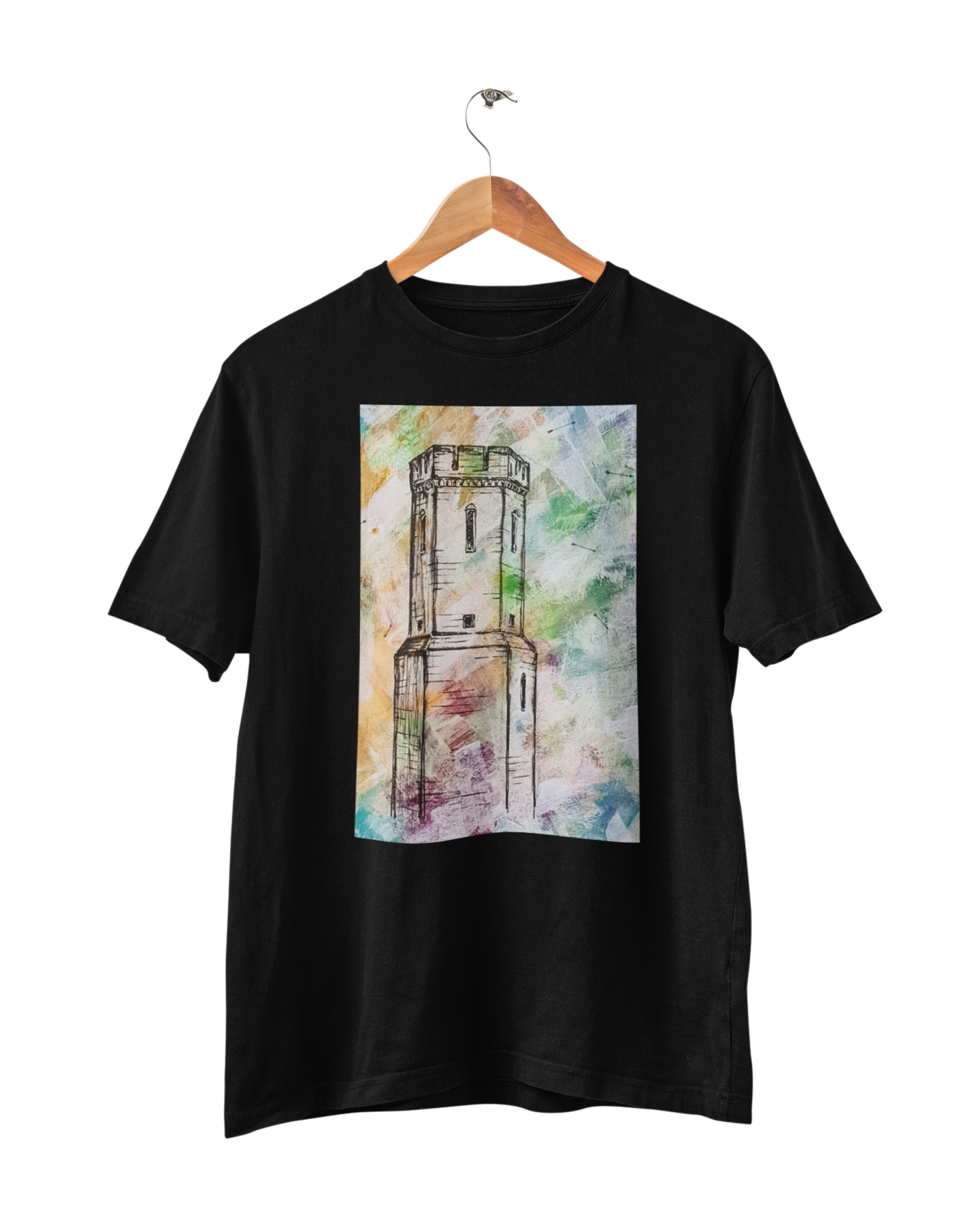 Torre de Vigia, Camiseta, Preto