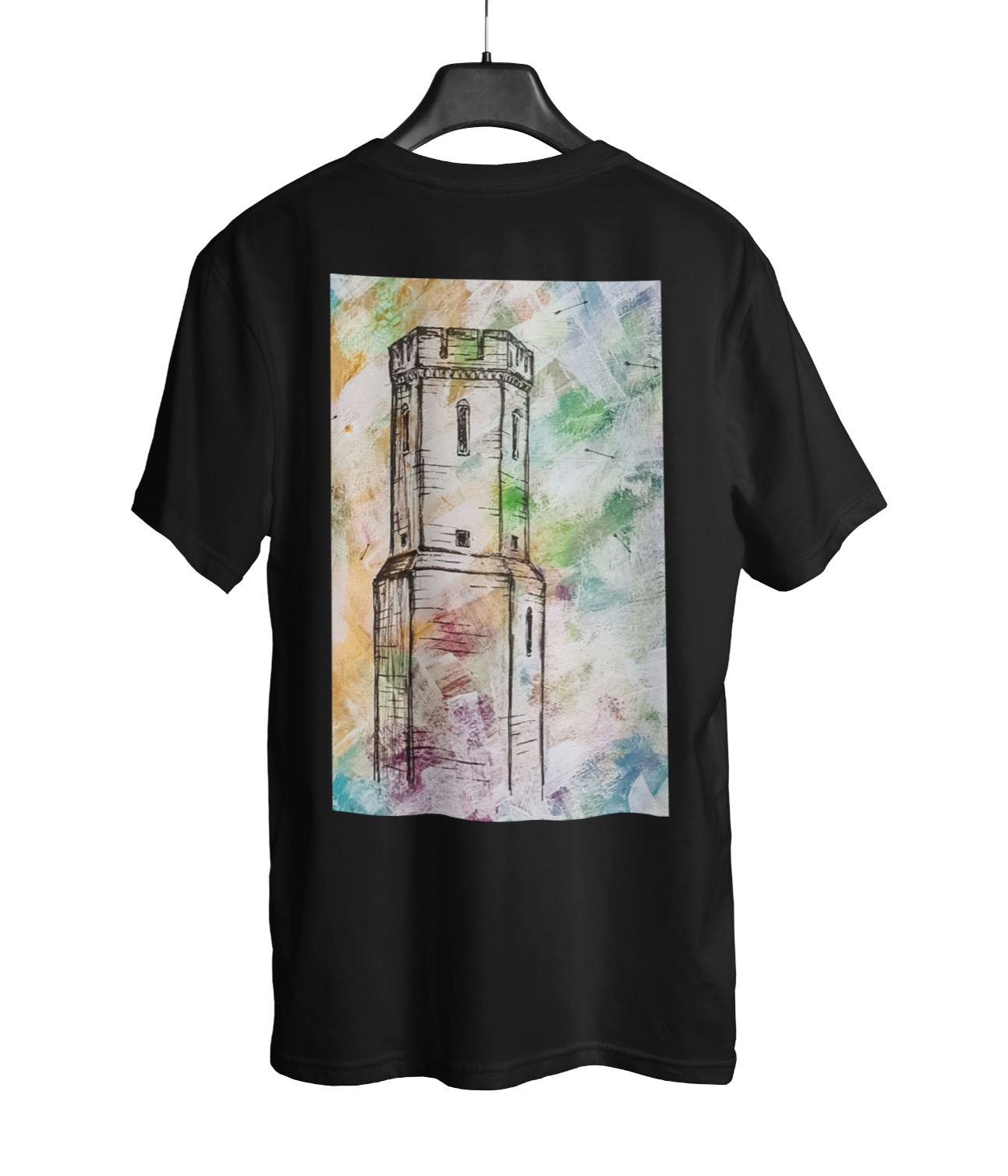 Torre de Vigia V2, Camiseta, Preto