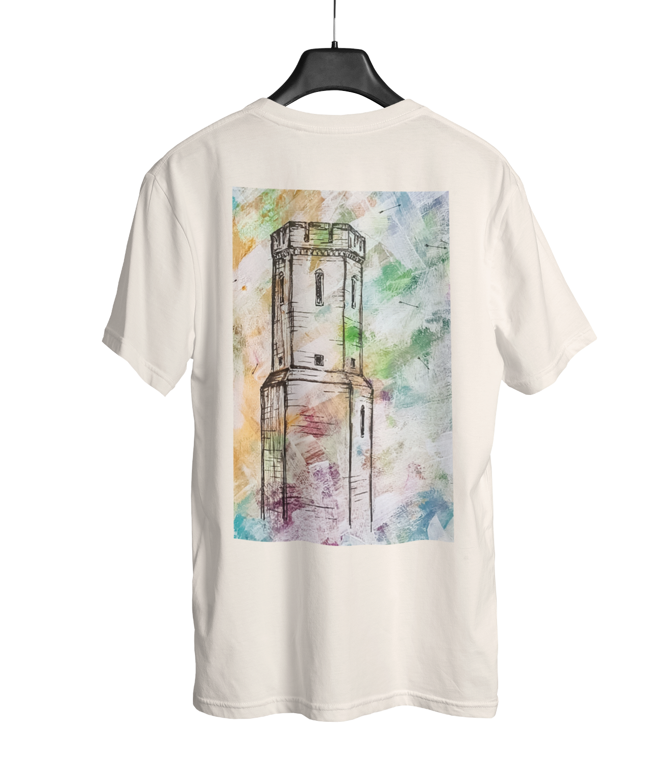 Torre de Vigia V2, Camiseta, Branco Pérola